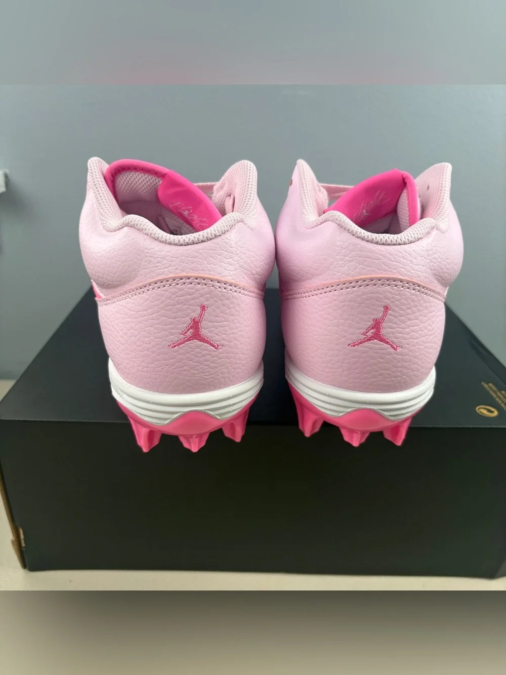 Nike Air Jordan Stadium 90 Football Cleats Pink Foam HQ0210-600 Men’s Size 9.5